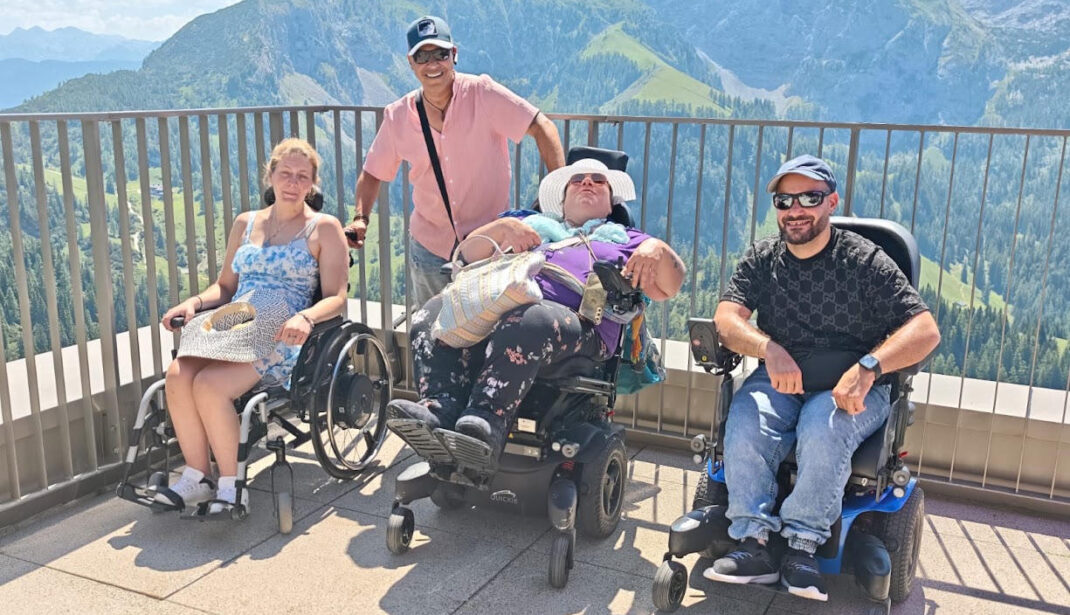 Ausflug mit dem Rollstuhl auf den Jenner