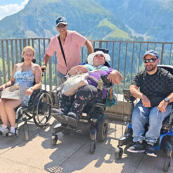 Ausflug mit dem Rollstuhl auf den Jenner