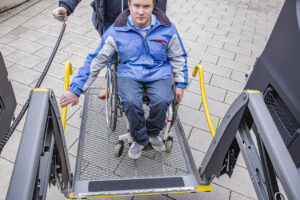 Mercedes Benz Sprinter with rear lift for wheelchairs