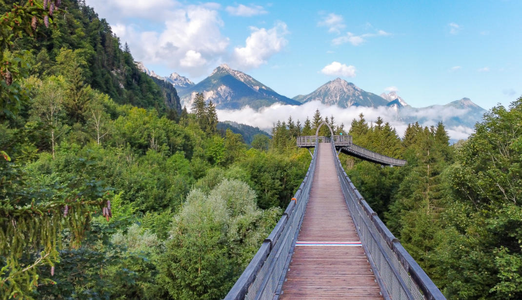 Barrierefreier Ausflug zum Baumkronenweg in Füssen