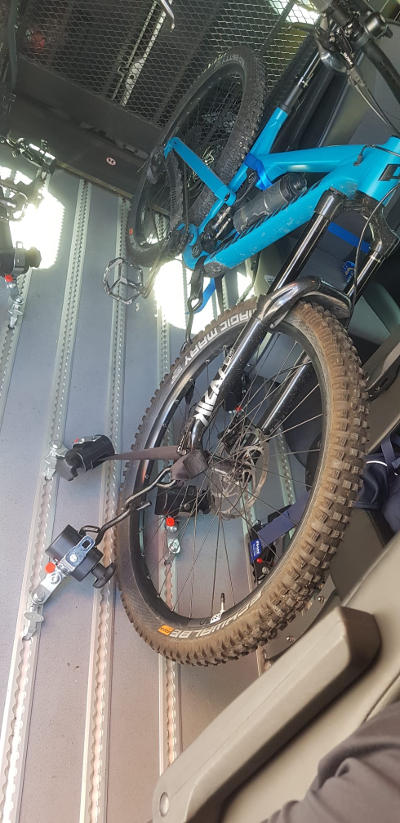 Bicycle transfer over the Brenner Pass