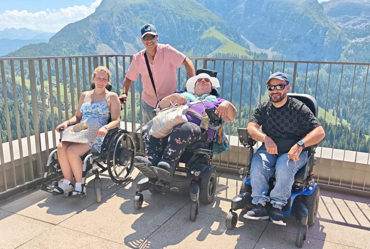 Ausflug mit dem Rollstuhl auf den Jenner