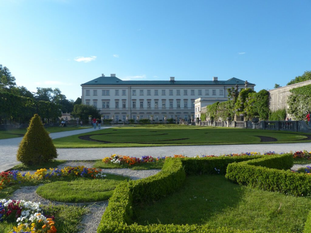 Mirabell Palace with garden in Salzburg