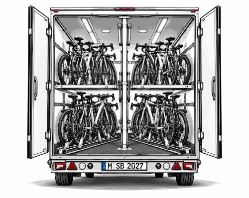 Fahrradtransfer für große Gruppen – 50-Sitzer-Reisebus mit Fahrradanhänger
